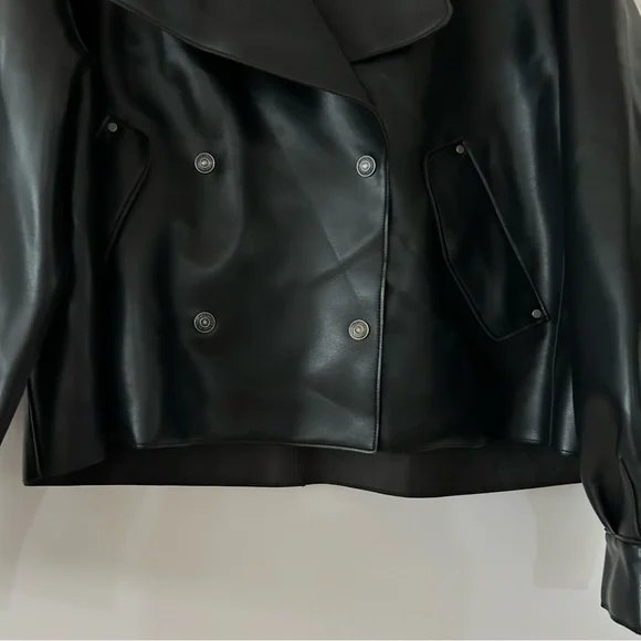 Free People We The Free Alexis Vegan Leather Jacket NWT Size XL - Picture 5 of 6
